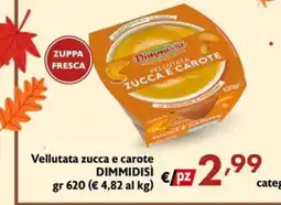 Maxi Supermercati Vellutata zucca e carote Dimmidìsi offerta