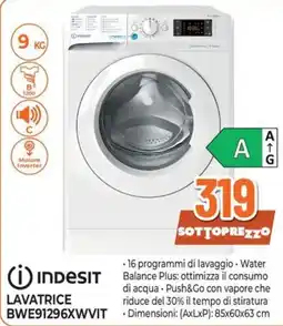 Extracoop Indesit Lavatrice BWE91296XWVIT offerta