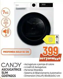 Extracoop Candy asciugatrice slim offerta
