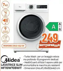 Extracoop Midea lavatrice slim offerta