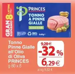 Docks Cash&Carry Tonno Pinne Gialle all'Olio di Oliva PRINCES offerta