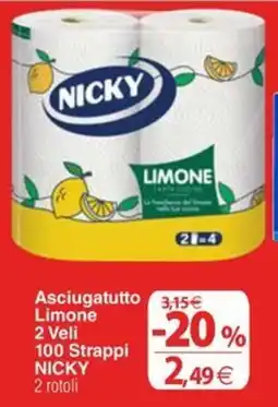 Docks Cash&Carry Asciugatutto Limone Nicky offerta