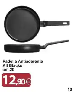 Docks Cash&Carry Padella Antiaderente All Blacks offerta