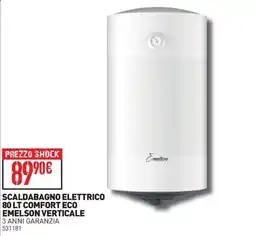Ottimax Scaldabagno elettrico Emelson verticale offerta