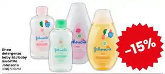 Linea detergenza baby J&J baby assortita Johnson's