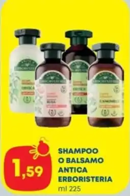 Panorama TiBi Shampoo o balsamo Antica Erboristeria offerta