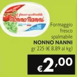 SuperW Formaggio fresco spalmabile Nonno Nanni offerta