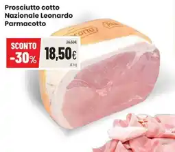 Coop Trentino Prosciutto cotto Nazionale Leonardo Parmacotto offerta