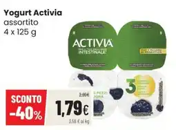 Coop Trentino Yogurt Activia assortito offerta