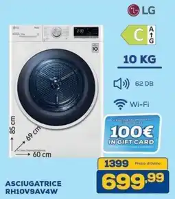 Euronics Bruno Asciugatrice LG offerta