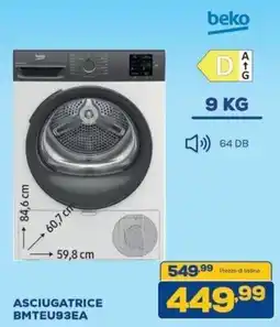 Euronics Bruno Asciugatrice Beko offerta