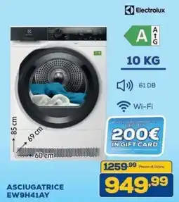 Euronics Bruno Asciugatrice Electrolux offerta