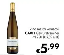 Eurospesa Vino mastri vernacoli CAVIT Gewurztraminer offerta