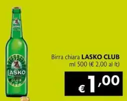 Eurospesa Birra chiara Lasko Club offerta