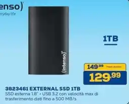 Euronics Bruno Intenso external ssd 1tb offerta