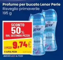 Coop Trentino Profumo per bucato Lenor Perle Risveglio primaverile offerta