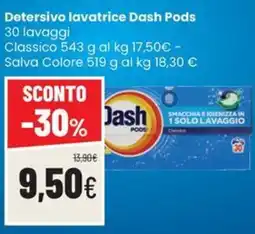 Coop Trentino Detersivo lavatrice Dash Pods offerta