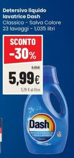 Coop Trentino Detersivo liquido lavatrice Dash Classico - Salva Colore offerta