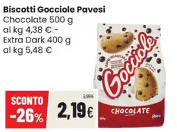 Coop Trentino Biscotti Gocciole Pavesi offerta
