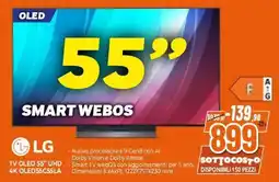 Expert LG TV OLED 55" UHD 4K OLED55C55LA offerta