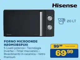 Euronics Bruno Forno microonde Hisense H20MOBSP1HI offerta