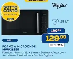 Euronics Bruno Forno a microonde Whirlpool offerta