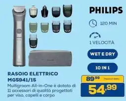 Euronics Bruno Philips Rasoio Elettrico MG5941/15 offerta