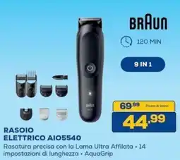 Euronics Bruno Rasoio elettrico Braun AIO5540 offerta