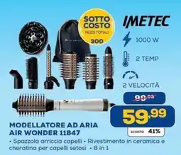 Euronics Bruno Imetec modellatore ad aria air wonder 11847 offerta