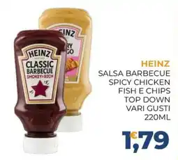 Moderna Heinz salsa barbecue spicy chicken fish e chips offerta