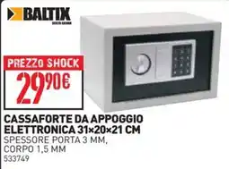 Ottimax Cassaforte da appoggio elettronica Baltix offerta