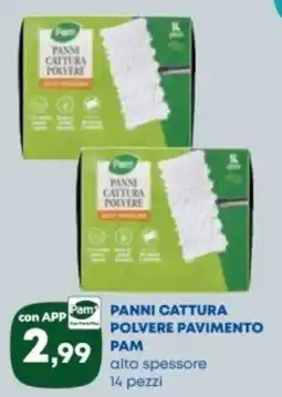 Panorama TiBi Panni cattura polvere pavimento Pam offerta