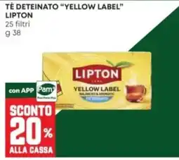 Panorama Tè deteinato Yellow Label Lipton offerta