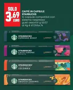Panorama Caffé in capsule Starbucks offerta