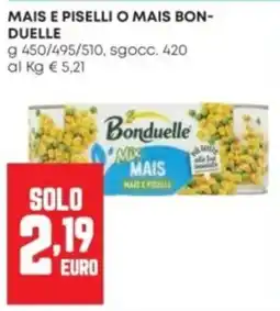 Panorama Mais e piselli Bonduelle offerta