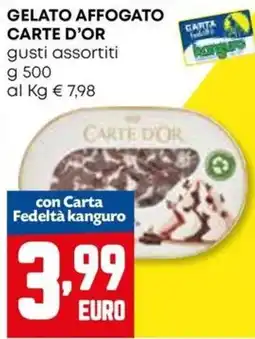 Kanguro Gelato affogato Carte d'Or offerta