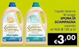 Maxi Supermercati Spuma di Sciampagna liquido lavatrice offerta