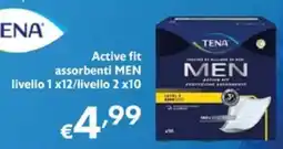 Maxi Supermercati Tena Active fit assorbenti MEN offerta
