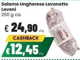Coop Trentino Salame Ungherese Levonetto Levoni offerta
