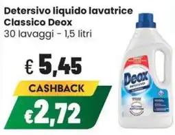 Coop Trentino Detersivo liquido lavatrice Classico Deox offerta