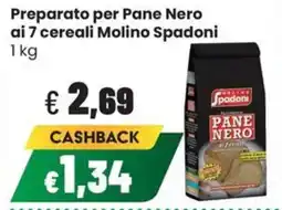 Coop Trentino Preparato per Pane Nero ai 7 cereali Molino Spadoni offerta
