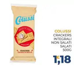 Moderna Colussi crackers integrali non salati offerta