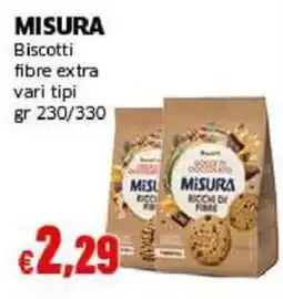 Mercati Alimentari Biscotti fibre extra Misura offerta