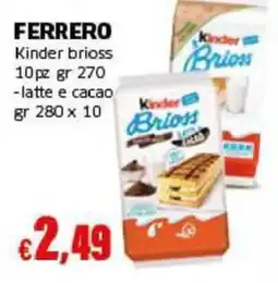 Mercati Alimentari Kinder brioss offerta