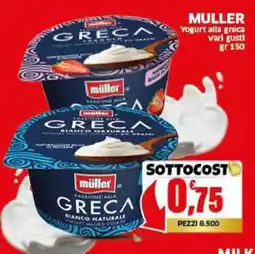 Mercati Alimentari Yogurt alla greca Müller offerta