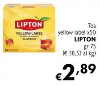 Tea LIPTON yellow label