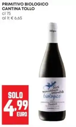 Panorama Primitivo biologico Cantina Tollo offerta