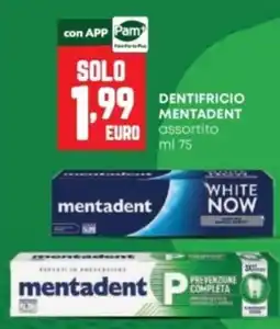 Panorama Dentifricio mentadent assortito offerta