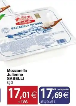 Docks Cash&Carry Mozzarella Julienne Sabelli offerta