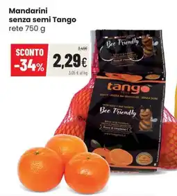 Coop Trentino Mandarini senza semi Tango offerta